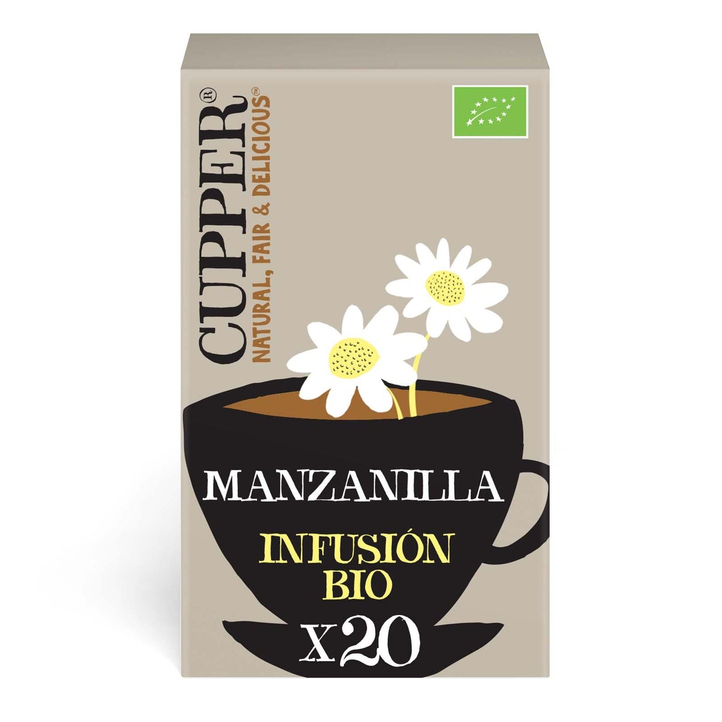 Infusión Just Chamomile Bio Cupper 20 bolsitas