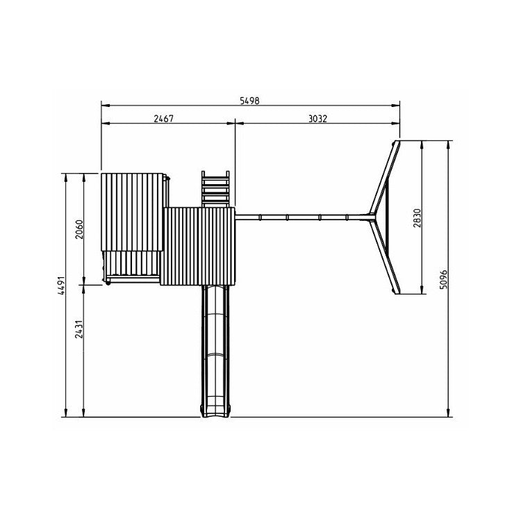 Parque Infantil Masgames Palazzo Xl Con Columpio Doble._3