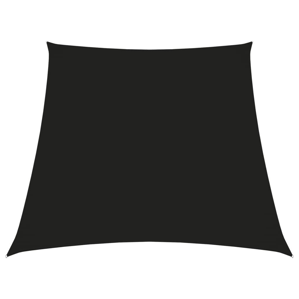 Vidaxl Toldo De Vela Trapezoidal De Tela Oxford Negro 2/4x3 M_0