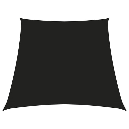 Vidaxl Toldo De Vela Trapezoidal De Tela Oxford Negro 2/4x3 M_0