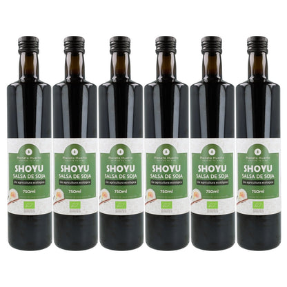 Pack 6x Salsa de soja Shoyu ECO Planeta Huerto 750 ml