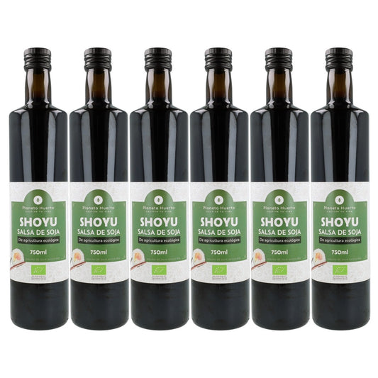 Pack 6x Salsa de soja Shoyu ECO Planeta Huerto 750 ml