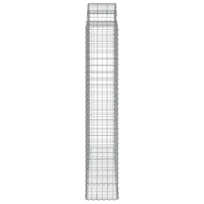 Cestas De Gaviones 2 Uds Forma De Arco Hierro 200x50x220/240 Cm_4