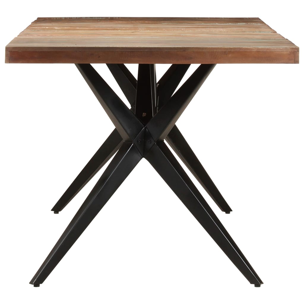 Mesa De Comedor De Madera Maciza Reciclada 200x90x76 Cm_1