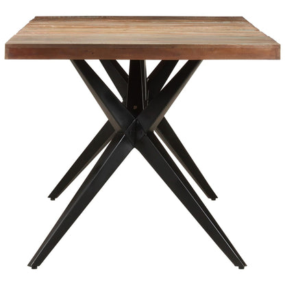 Mesa De Comedor De Madera Maciza Reciclada 200x90x76 Cm_1