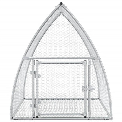 Vidaxl Conejera Acero Galvanizado Plateado 100x105x120 Cm_4