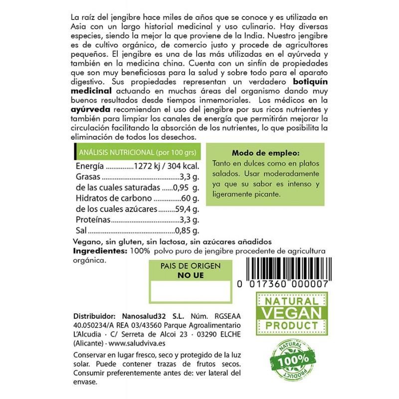 Jengibre en polvo Salud Viva 50 g