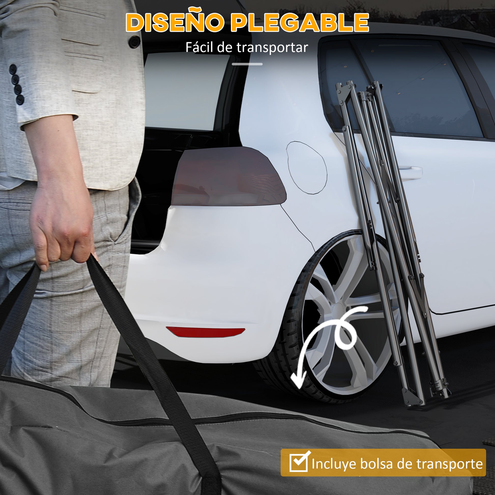 Outsunny Soporte Para Hamaca Plegable Portátil_4