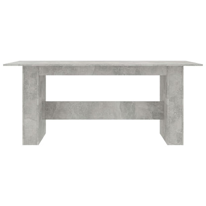 Mesa De Comedor Madera De Ingeniería Gris Hormigón 180x90x76 Cm_2