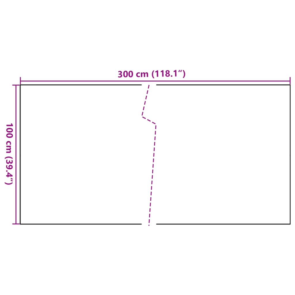 Toldo Para Balcón Ratán Sintético Marrón Claro 300x100 Cm / Vetonek_3