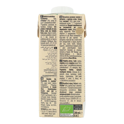 Bebida Vegetal de Almendra endulzada con Ágave BIO EcoMil 1 L