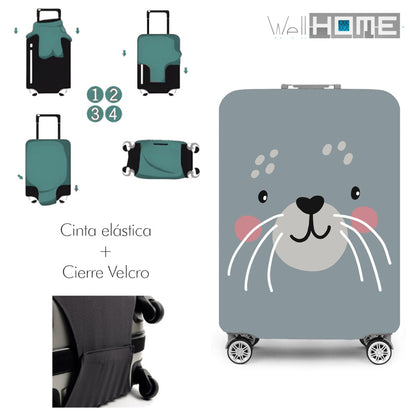 Set De Maleta 64x45x28cm Con Funda Protectora'cutie Cat'