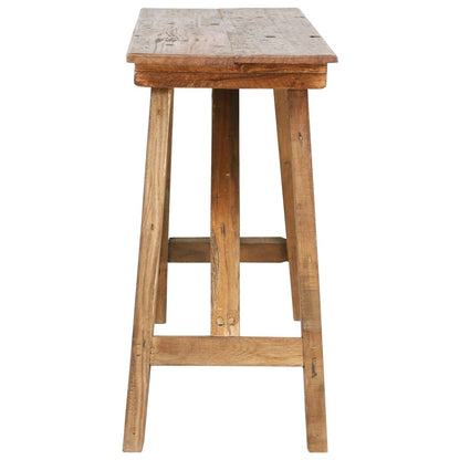 Mesa Consola De Madera Reciclada Mixta 130x40x80 Cm_1
