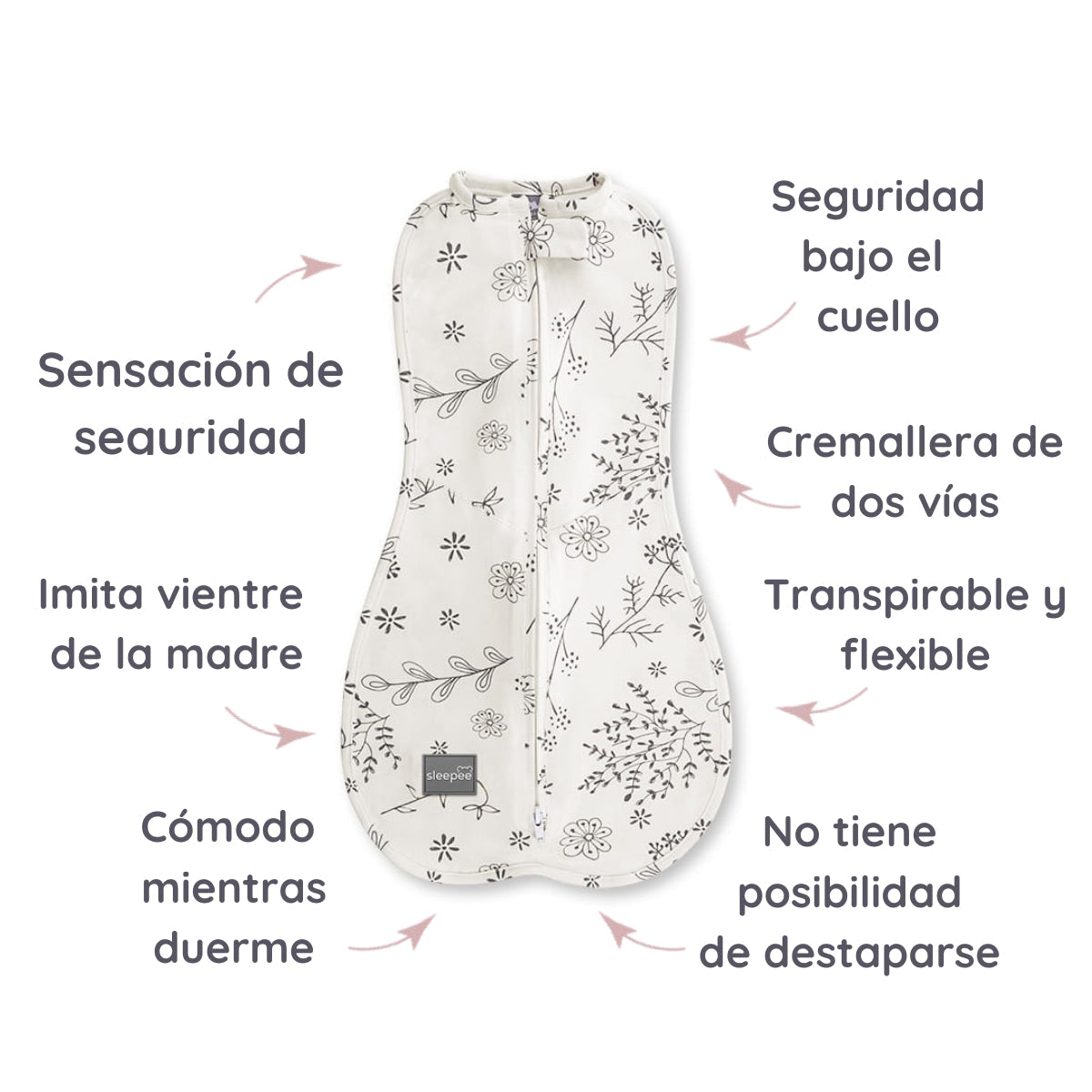 Saco De Dormir Bebé Cocoon Second Step Bloom