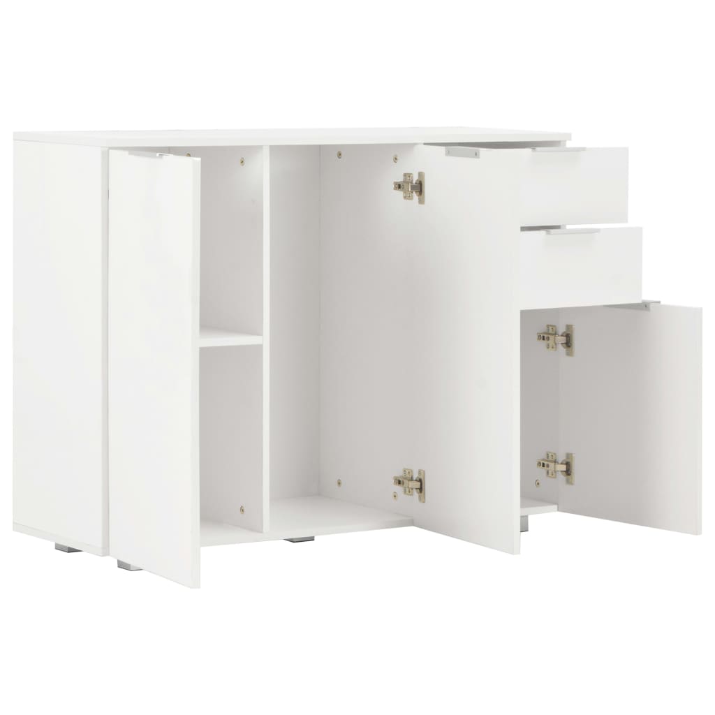 Aparador Blanco Brillante 107x35x80,5 Cm_3
