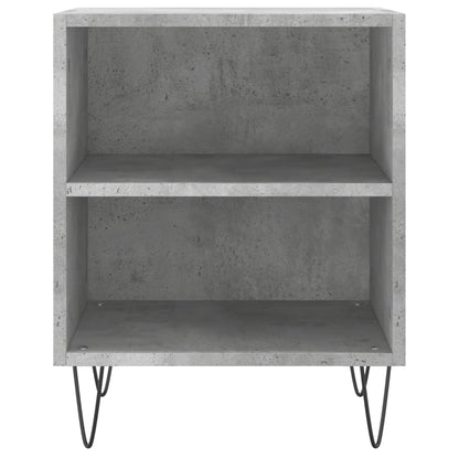 Mesitas De Noche 2 Uds Madera Gris Hormigón 40x30x50 Cm_3