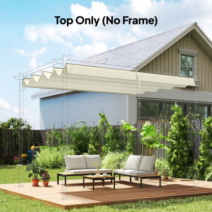 Outsunny Techo De Pérgola Retráctil 3x2,5 M Para Marco De Pérgola De 2,85x2 M_1