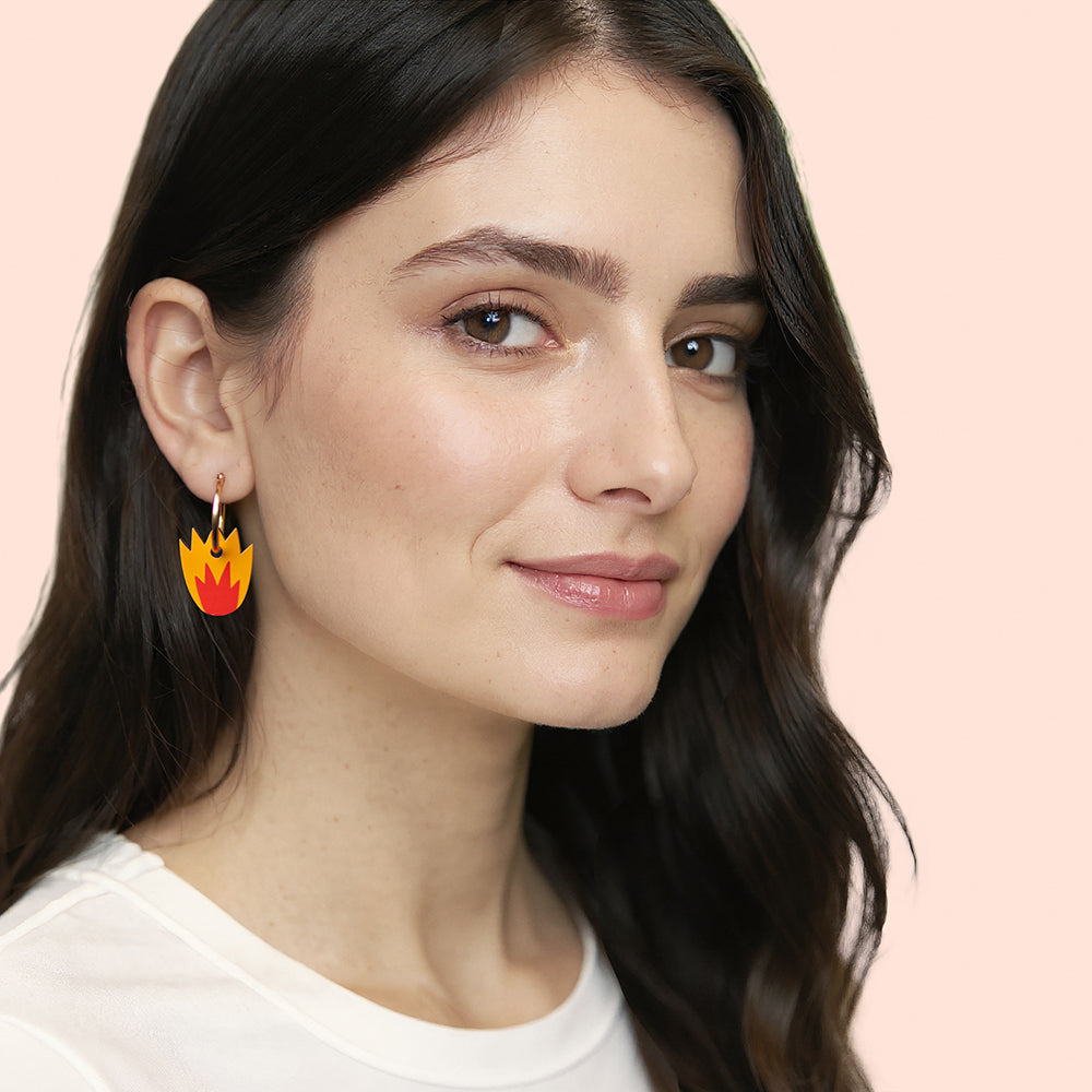 Pendientes Fire De Madera | Joyería Artesanal, Ligera Y Elegante | Diseño Natural Y Original_3