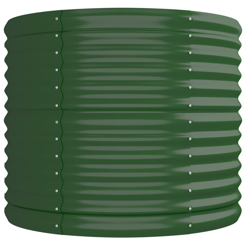 Jardinera Arriate Acero Galvanizado Verde 296x80x68 Cm_3