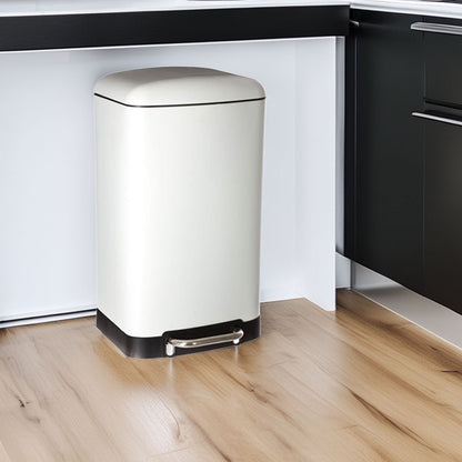 Wellhome Cubo Ariane Metal Blanco 30l