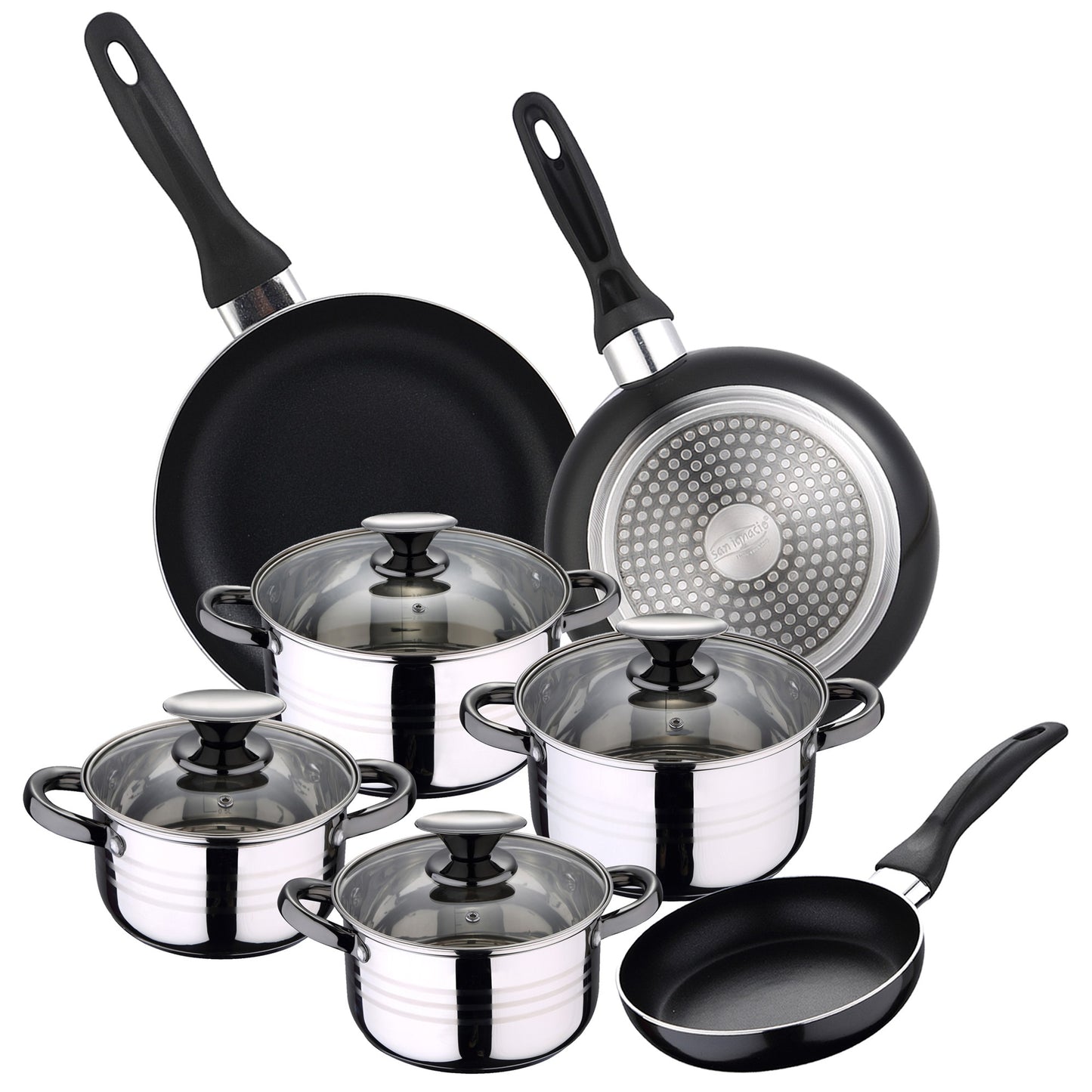 Set Bateria 8pc Sip + Set 3 Sartenes 16/20/24_0