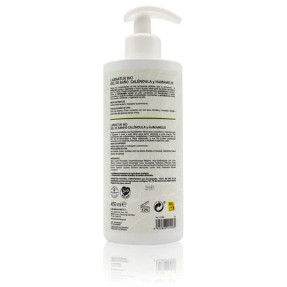 Gel de Ducha Caléndula y Hamamelis Labnatur Bio 450 ml | Piel Sensible | Calmante y Dermoprotector | Vegano_1