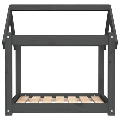 Vidaxl Cama Para Perros Madera Maciza De Pino Gris 71x55x70 Cm_4