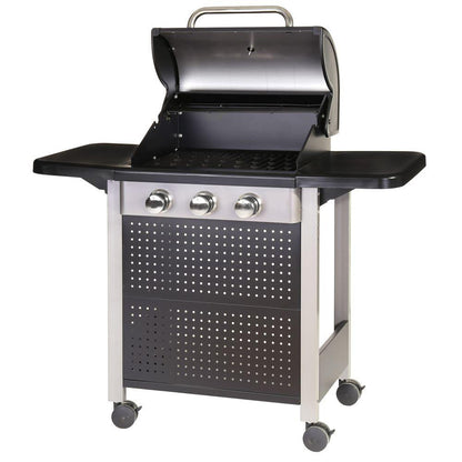 Barbacoa Gas 3 Quemadores Birgitt Acero 52 X 126 X 110 Cm Ldk Garden