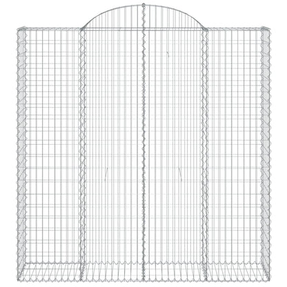 Cestas De Gaviones 3 Uds Forma De Arco Hierro 200x50x200/220 Cm_3
