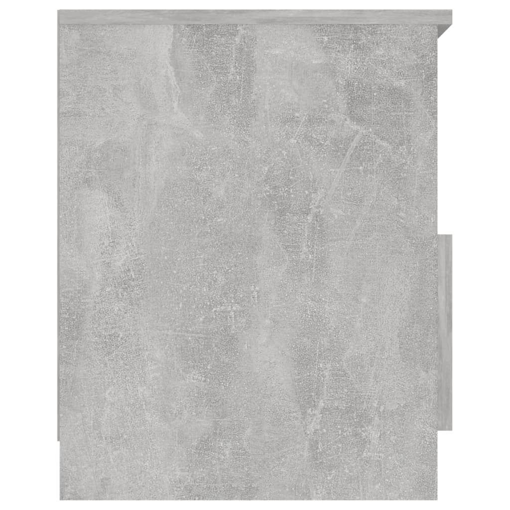Mesita De Noche Madera Ingeniería Gris Hormigón 40x40x50 Cm_2