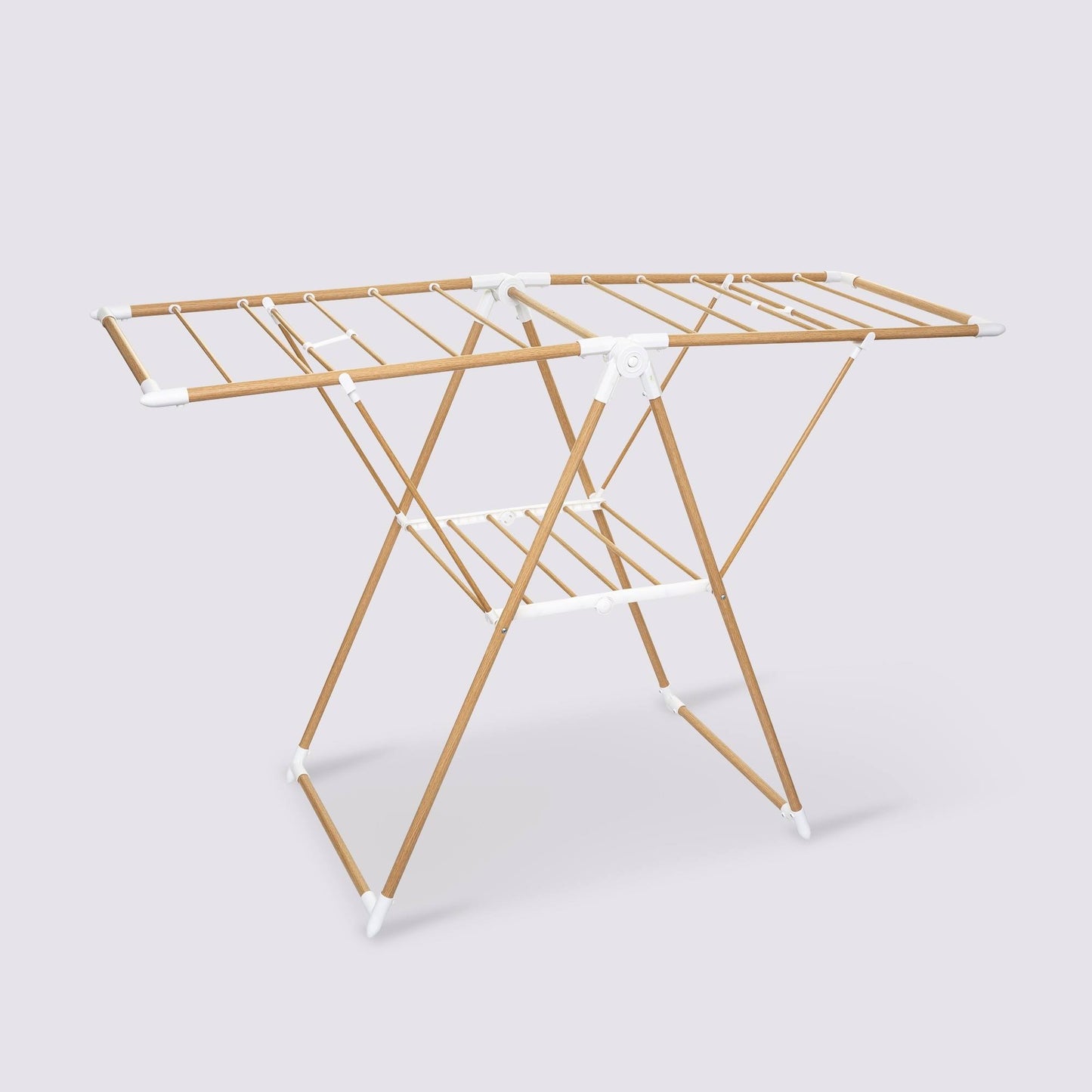 Well Home Tendedero Plegable 136x52x92cm En Acero Inoxidable Color Marrón