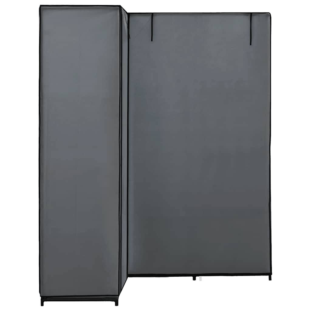 Armario De Esquina Gris 130x87x169 Cm_4
