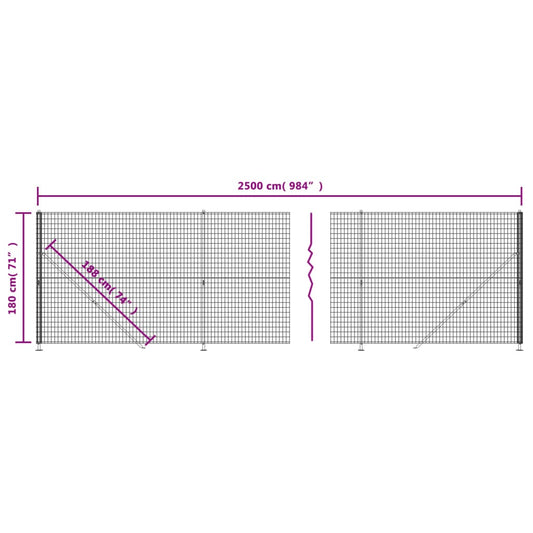 Cerca De Alambre Con Brida Verde 1,8x25 M / Vetonek_0