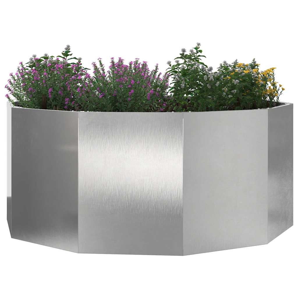 Jardinera Plateado 120 X 120 X 50 Cm Acero Inoxidable_2
