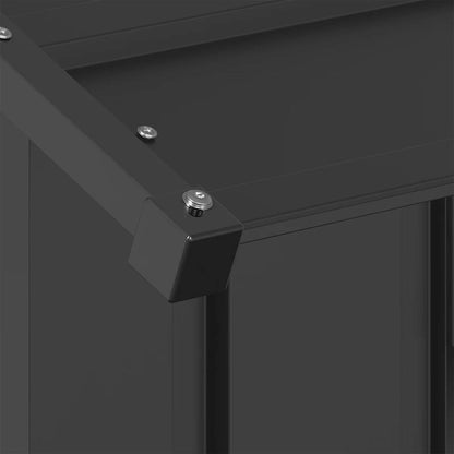 Caseta Para Perros Con Techo Acero Galvanizado 83x130x85 Cm_5