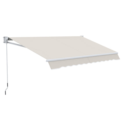Outsunny Toldo Manual Retráctil Con Manivela 200x295 Cm Protección Solar Uv50+_0