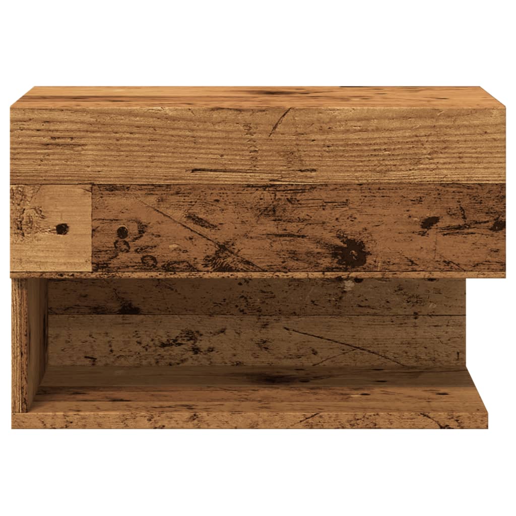Mesita De Noche De Pared Madera Envejecida_3