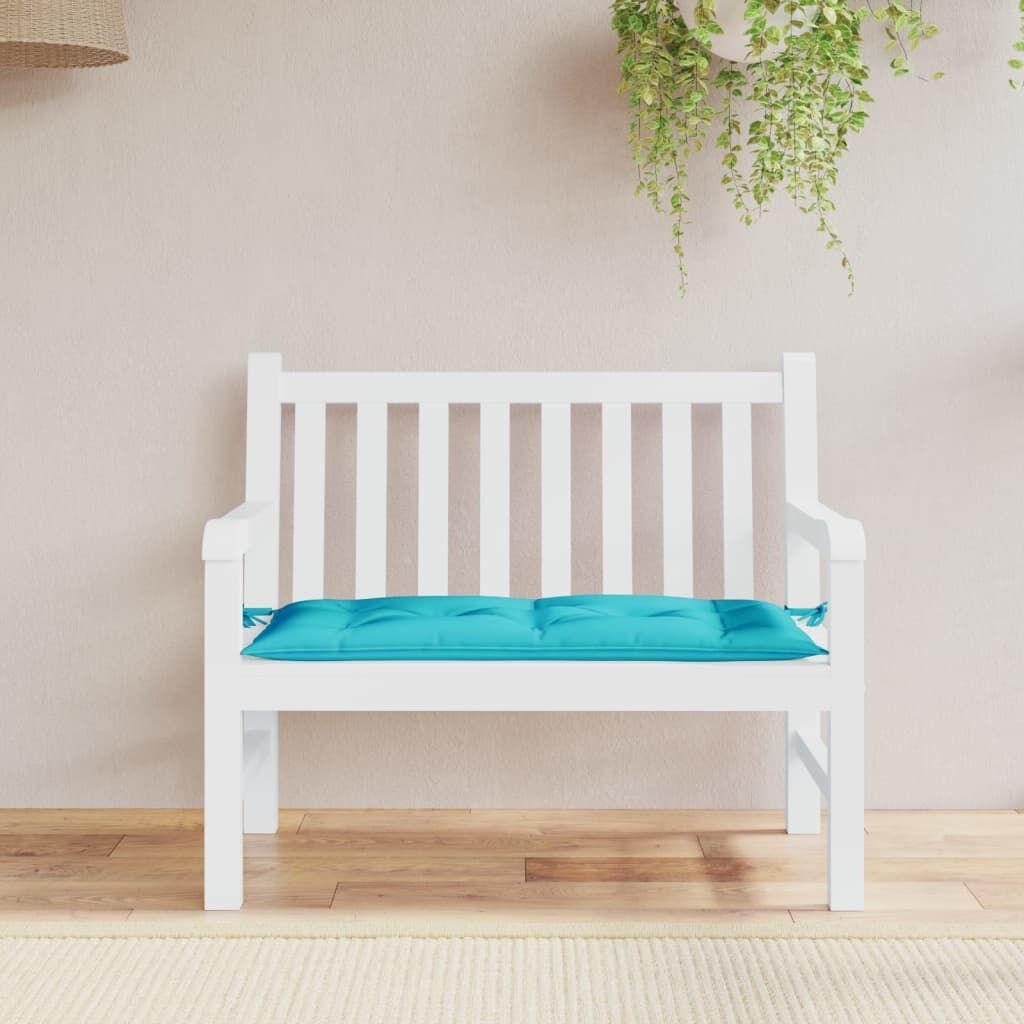 Vidaxl Cojín De Banco De Jardín Tela Oxford Turquesa 100x50x7 Cm_1