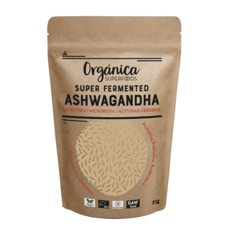 Ashwaganda Fermentada Raw Sin Gluten Bio 21g_0