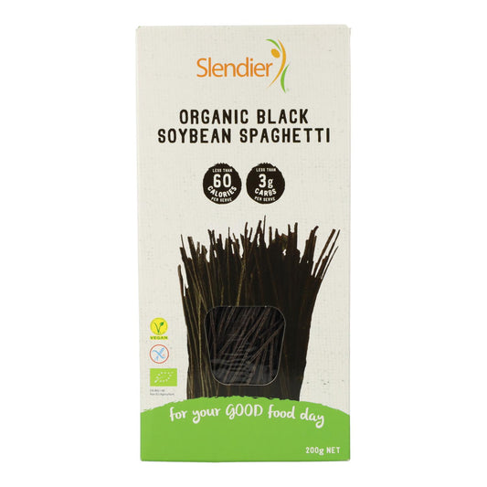 Espaguetis Veganos de Soja Negra Eco Sin Gluten Slendier 200 g