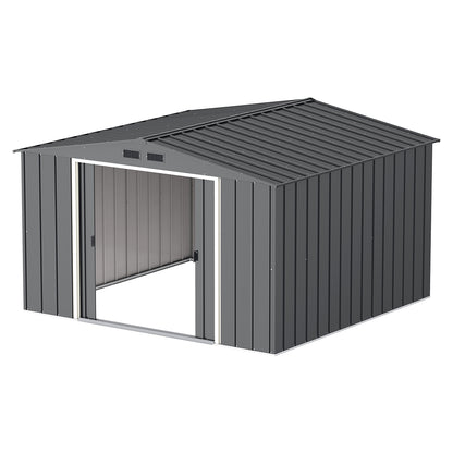 Caseta Jardín Eco Jávea 10×10 Metal Gris Antracita_2
