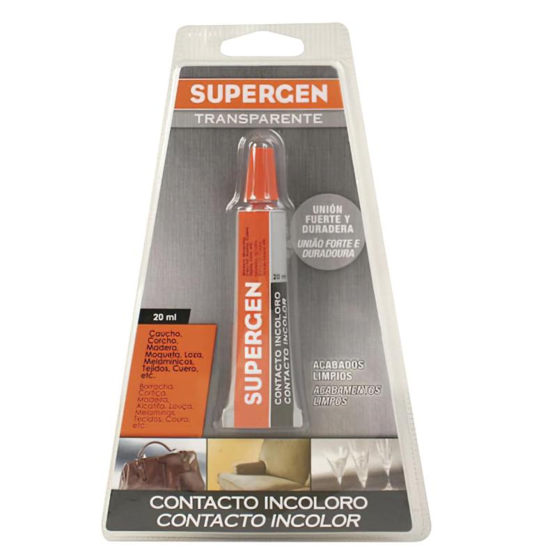Pegamento Supergen Incoloro   20 Ml.