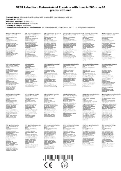 Comida Para Pajaros, Meisenknödel 18kg Con Insectos, 200 Unidades, Premium, Con Red, Comida Para Aves_1