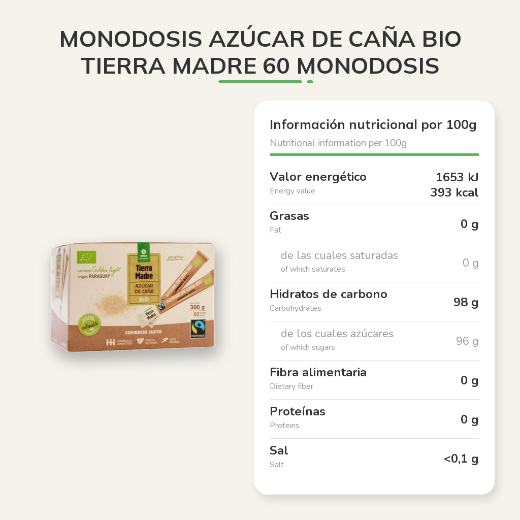 Información nutricional