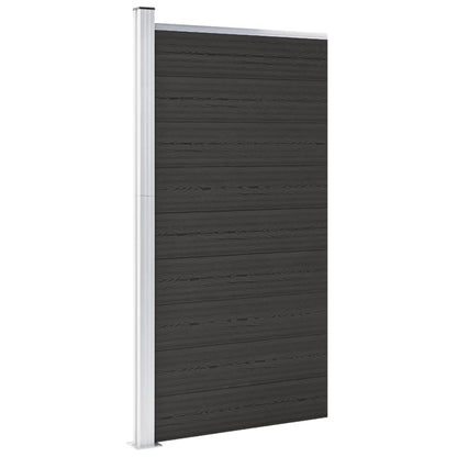 Panel De Valla Wpc Negro 95x186 Cm / Vetonek_4