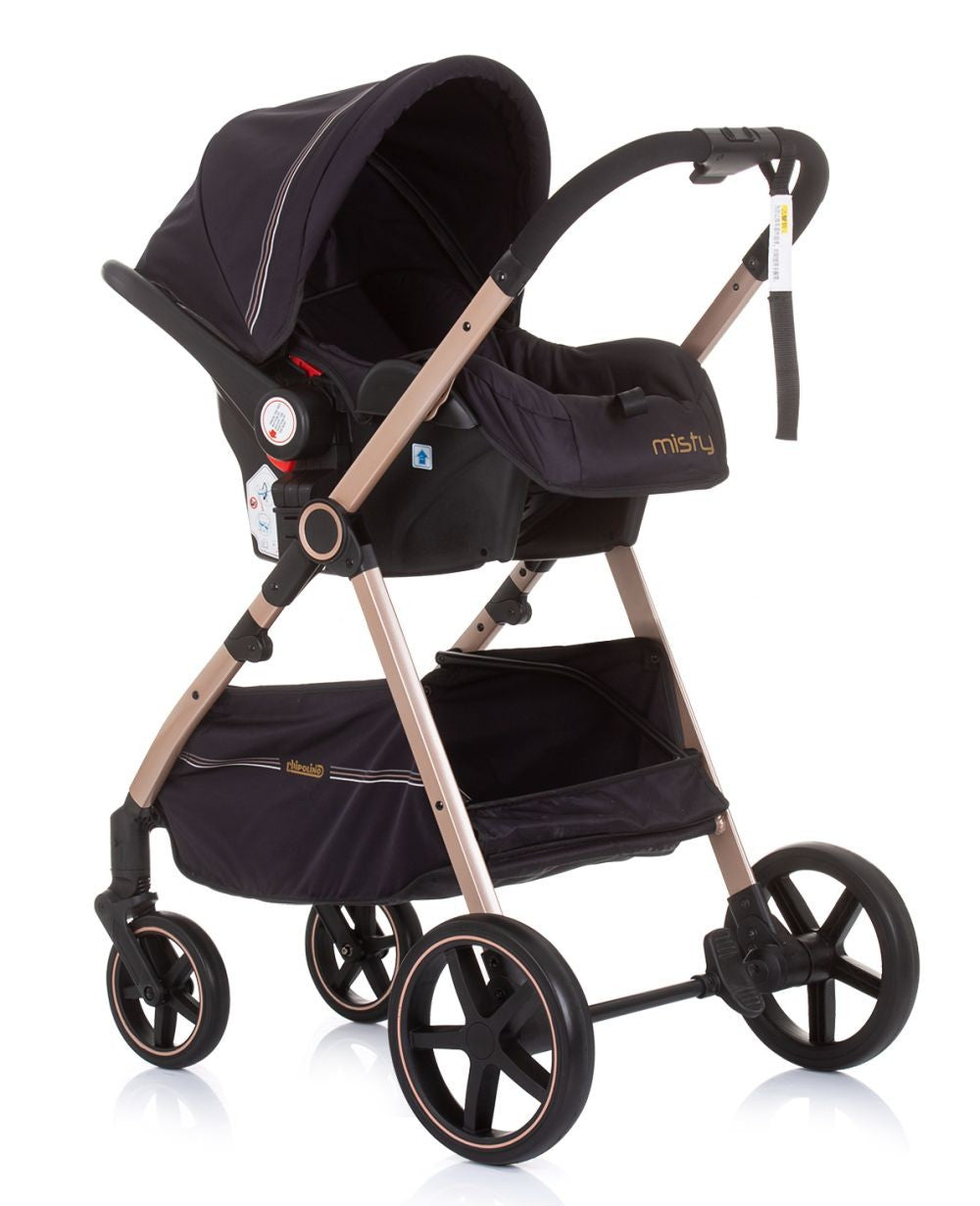 Carrito De Bebé Trio Convertible Misty Hasta 22 Kg Ebony_4