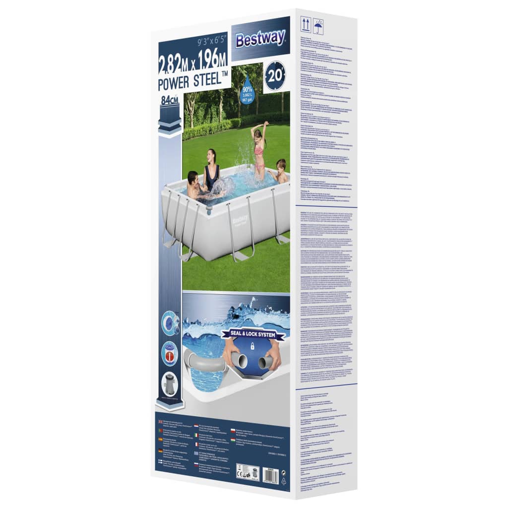 Bestway Conjunto De Piscina Rectangular Power Steel 282x196x84 Cm_5