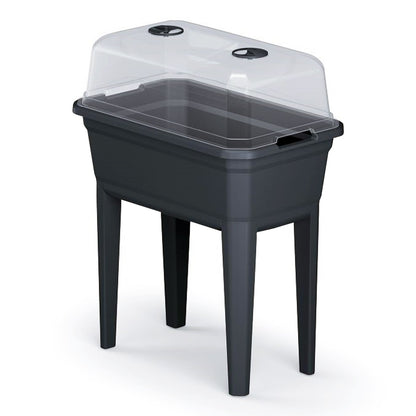 Jardinera Alta Con Cubierta Prosperplast Respana Planter Ecoline De Plastico En Color Antracita 59,6 (largo) X 36,8 (ancho) X 75,3 (alto) Cm_4