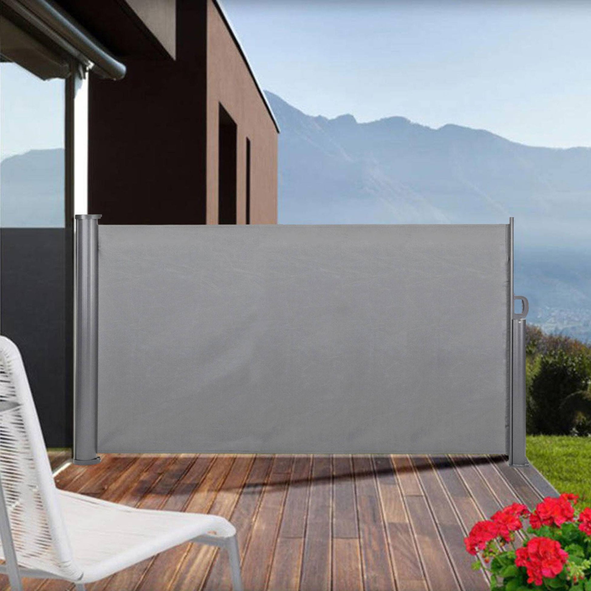 Well Home - Toldo Terraza 3m Tela Poliéster Y Carcasa De Aluminio