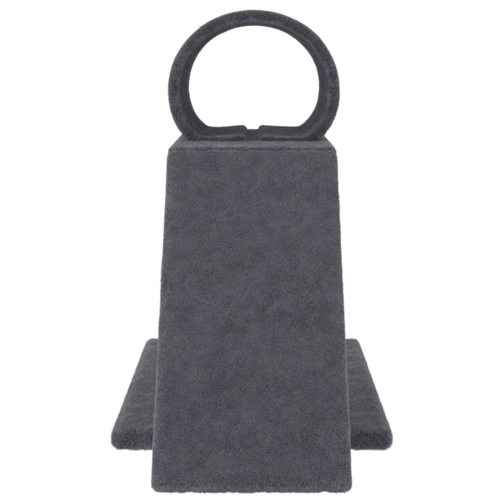 Vidaxl Rascador Para Gatos Con Túnel Y Escalera Gris Oscuro 55,5 Cm_3